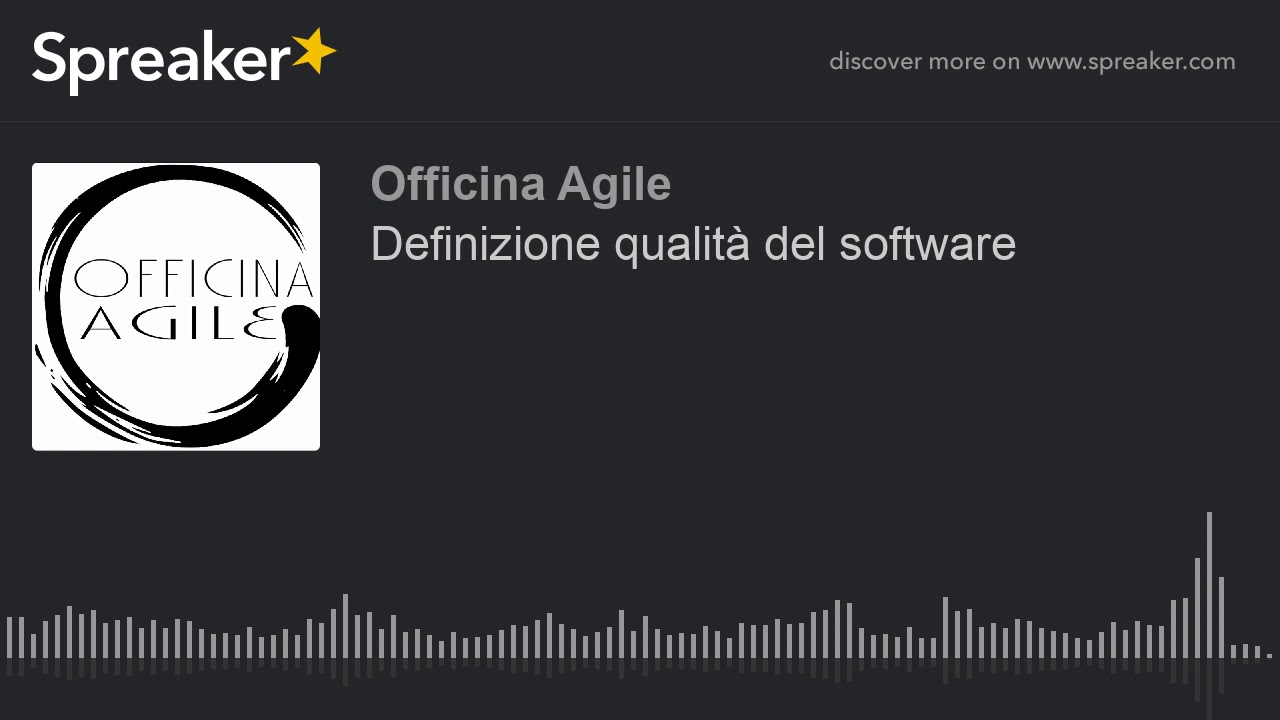 Definizione qualit&agrave; del software