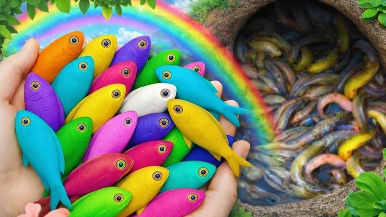 Catch Awesome colorful Aquarium Fish in Giant Eggs , Turtles, Eels , Pencil Fish 