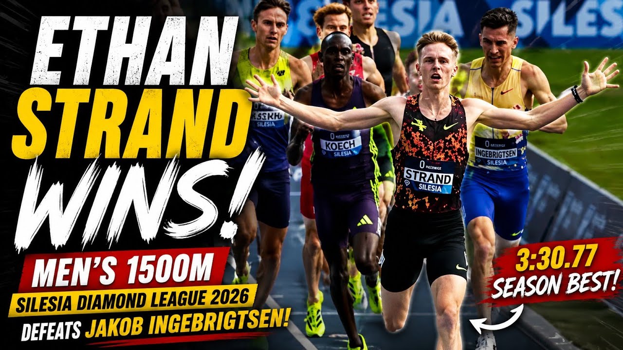 Ethan Strand SHOCKS Jakob Ingebrigtsen! 😱 Incredible 1500m Finish at Silesia Diamond League 2026