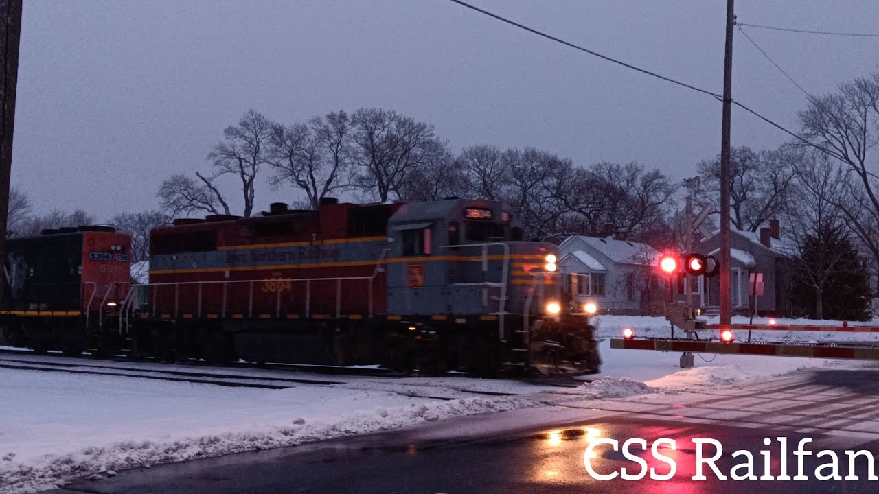 Iowa Northern power on CN local in Gary & Griffith, Indiana