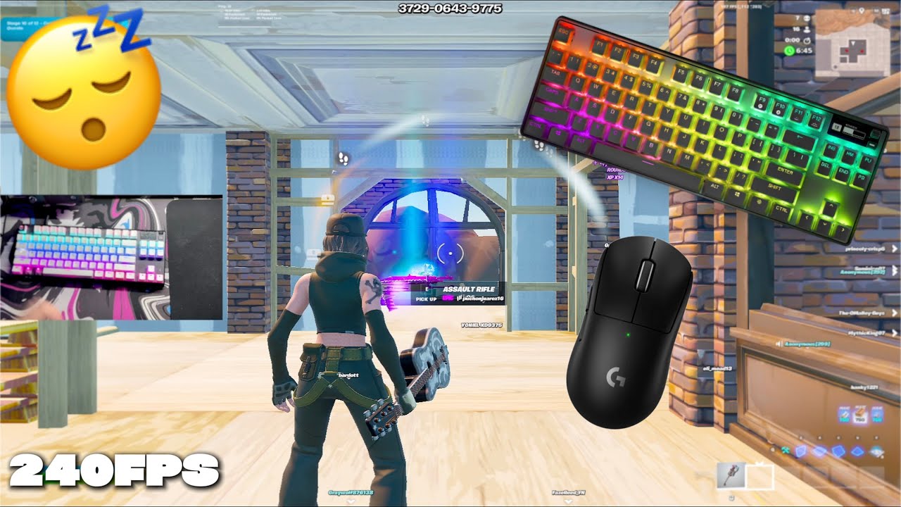 SteelSeries Apex Pro TKL ASMR 😴 Tilted Towards Zone Wars 🏆 Satisfying Keyboard Fortnite 240 FPS 4K