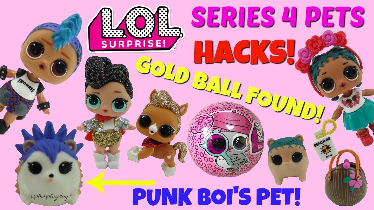 LOL Surprise Pets Series 4 Eye spy Decoder Gold Ball Hacks Cheeky Hedgehog Coco Hammy Twins Found
