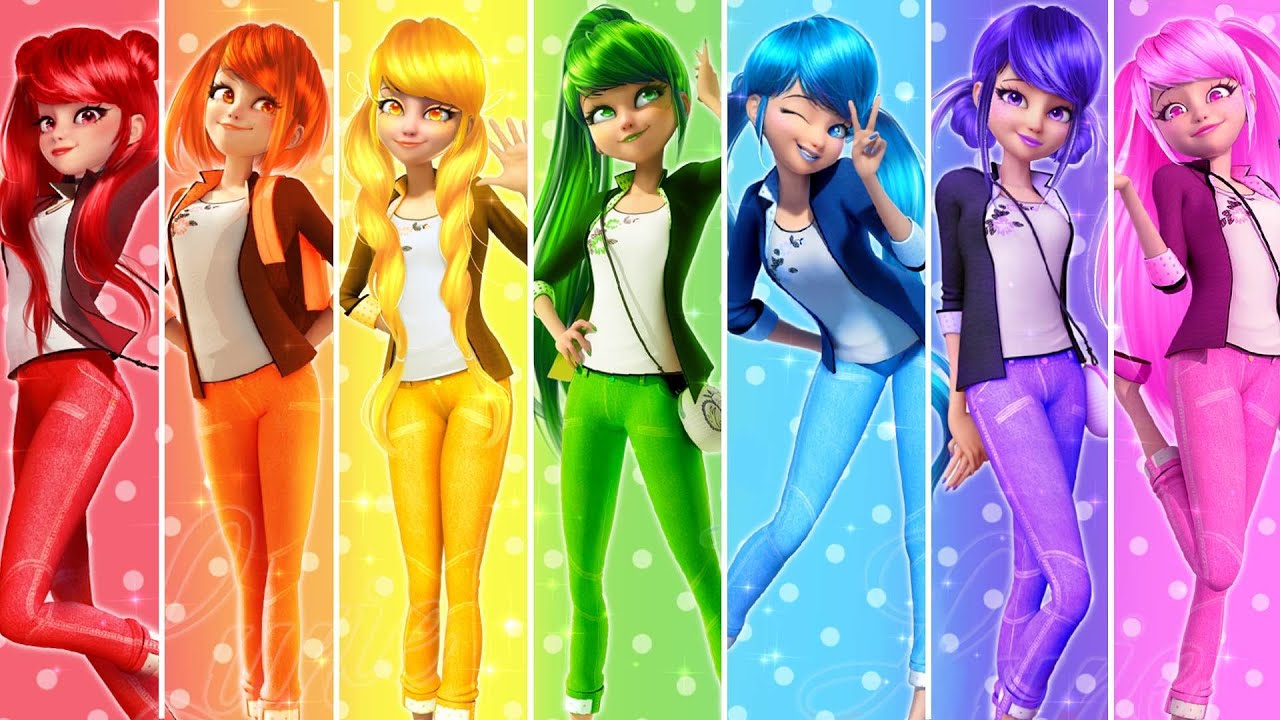 🌈 Marinette Rainbow Transformation! Ladybug's New Powers | Miraculous Speededit