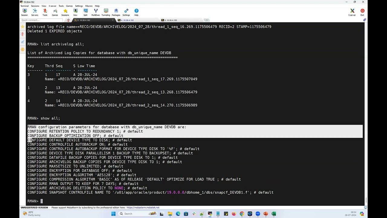 LEVEL0 & LEVEL1 RMAN Scripts