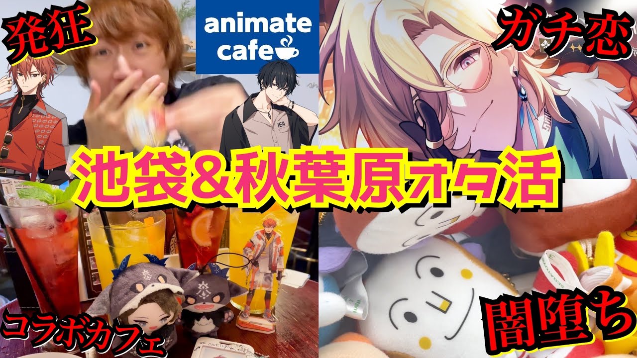 【軽率オタ活Vlog】心が広い人だけが見れる腐男子バカ騒ぎオタク日記♡【エイトリくんアニカフェ｜アベンチュリン｜にじさんじコラボカフェ｜グッズ開封】