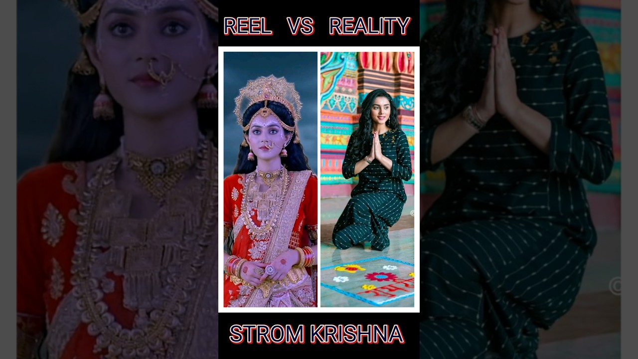Radha Krishna Reel vs Reality Status Video 36 | Radha Rani Lage song #krishna #shorts #radharanilage