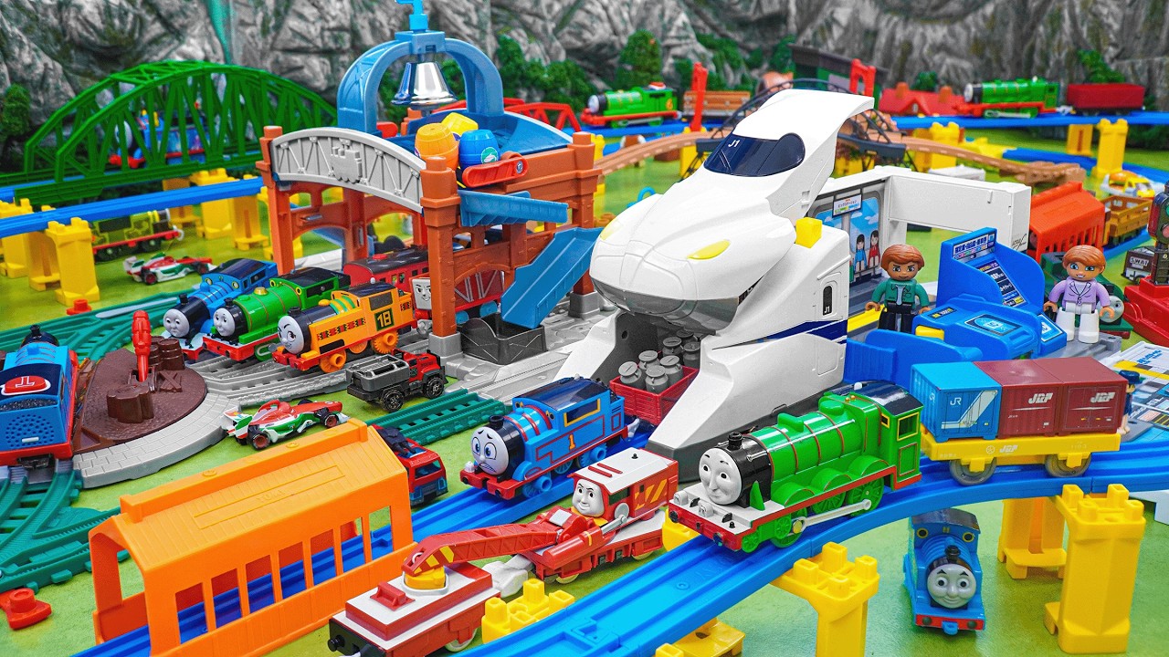 Plarail Shinkansen ☆ Construction of multi-purpose Takara Tomy 3-lane Subway Base Control Center