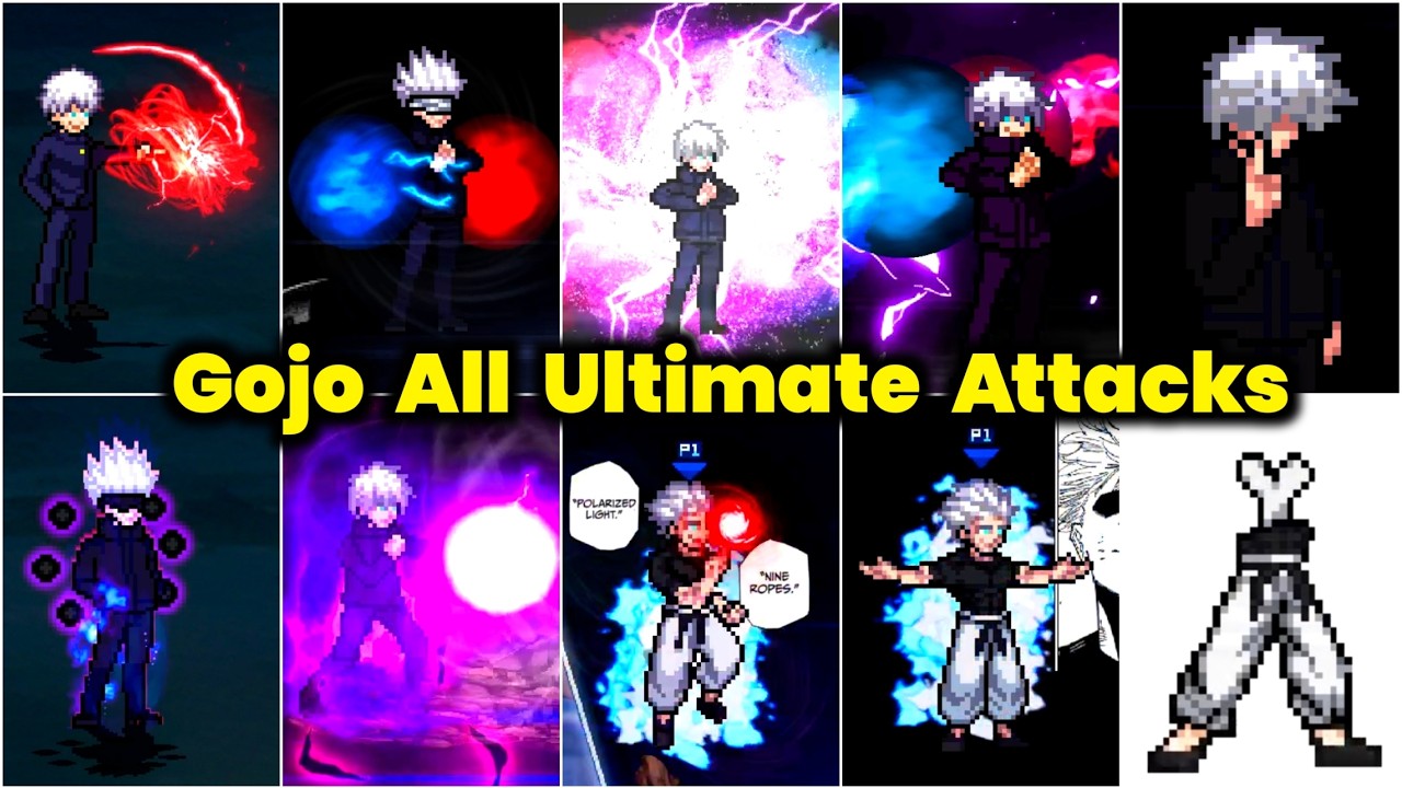 Satoru Gojo All Attacks & Ultimate Attacks🔥Jujutsu Kaisen MUGEN