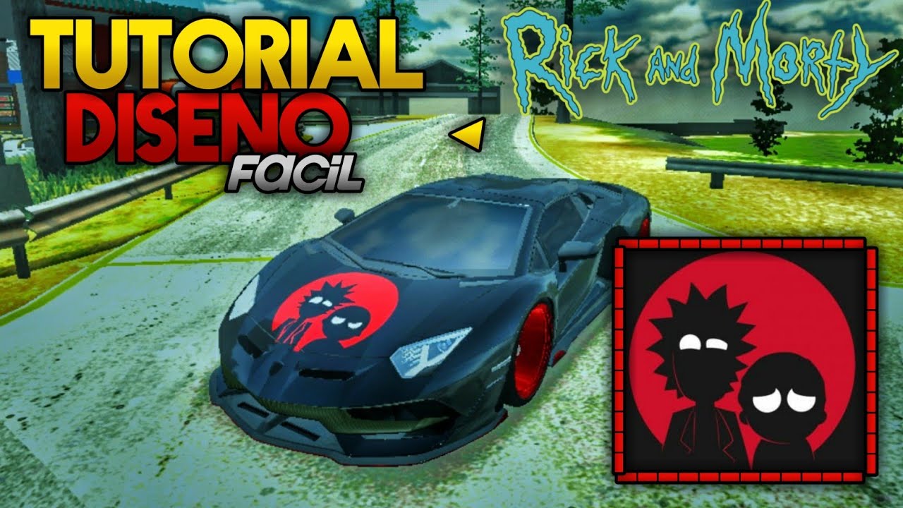 🔴DISEÑO DE RICK Y MORTY PARA CAR PARKING MULTIPLAYER | TUTORIAL SUPER FACIL🔥