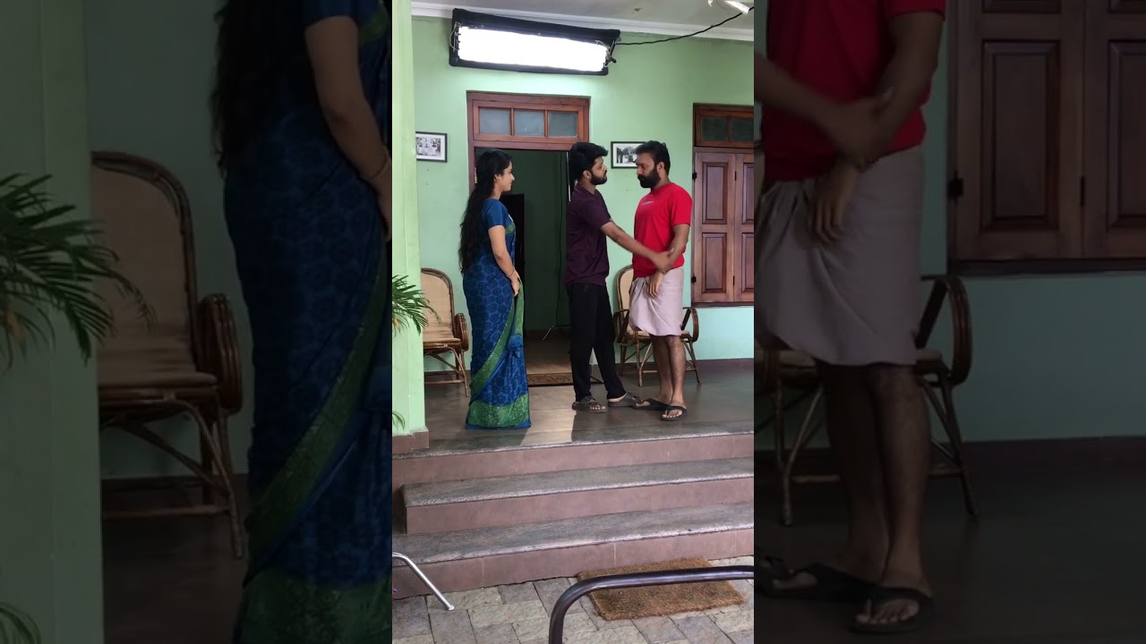 ഇപ്പൊ കറങ്ങി വീണേനെ 😂😂 #making #santhwanam #shorts #achusugandh