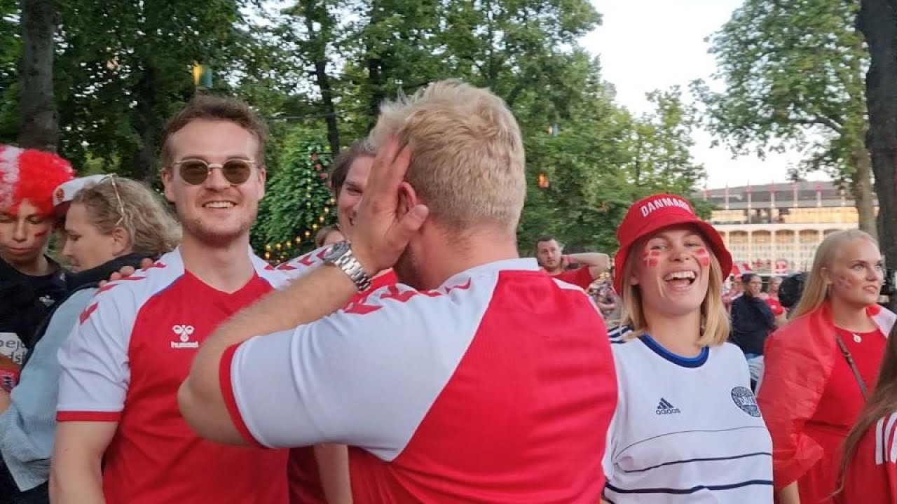 Denmark VS England | Best Crowd Reaction After A Goal - Damsgaard Goal vs England