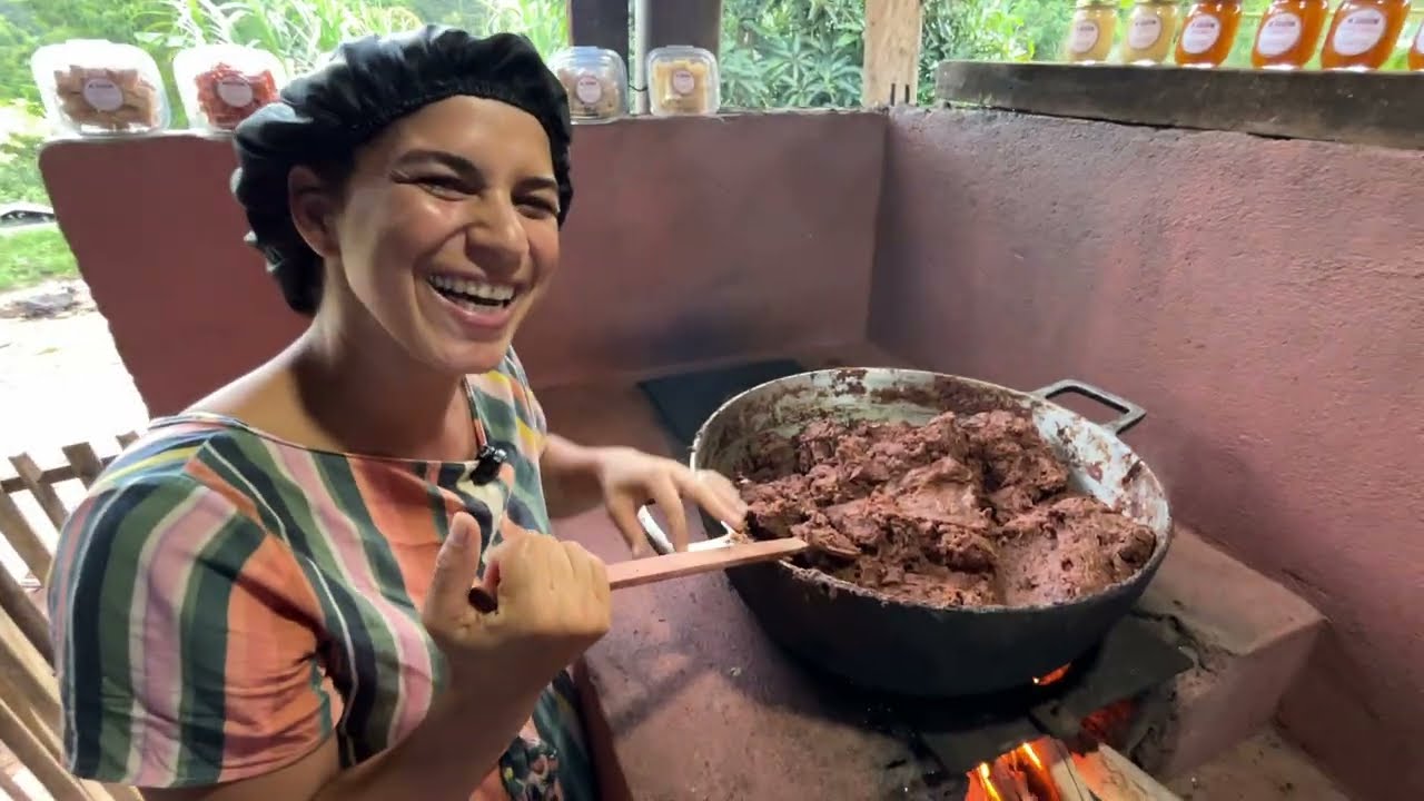 O DOCE SEM AÇÚCAR QUE NASCE DA NOSSA ROÇA | HISTÓRIA REAL NO FOGÃO A LENHA 