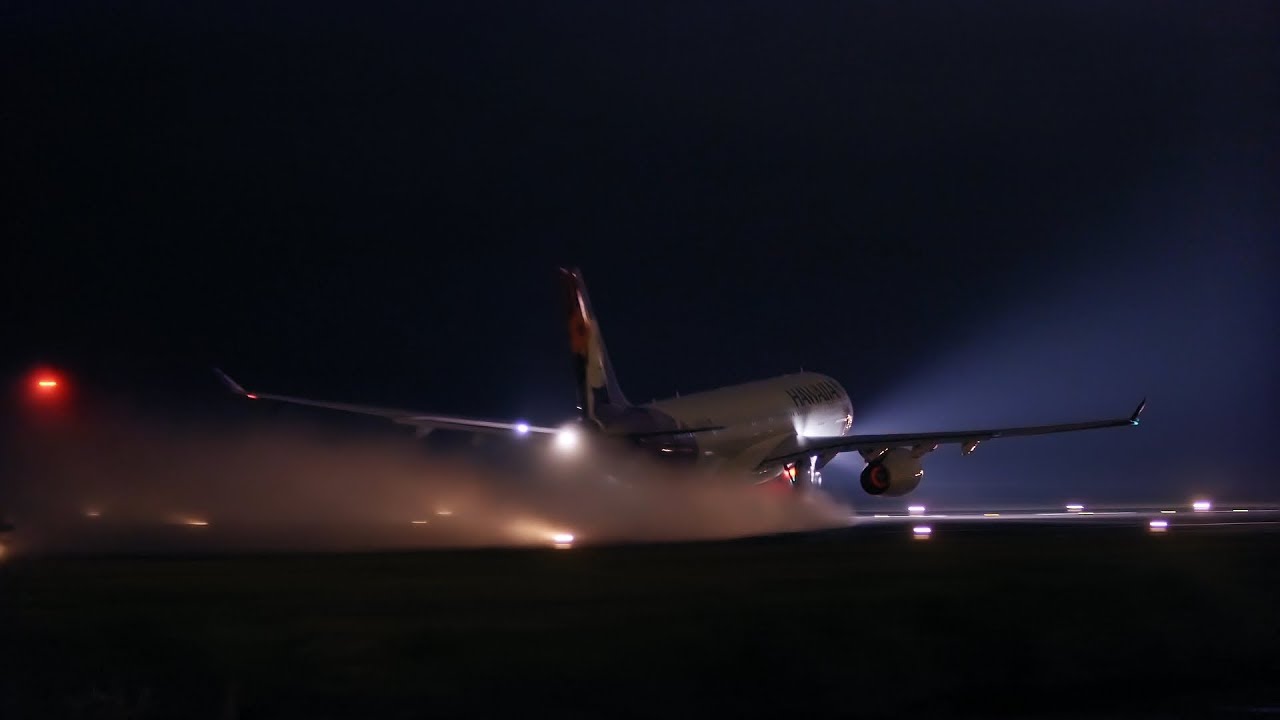 Hawaiian Airlines (N393HA). D&eacute;collage de Tahiti (NTAA). 03/02/2018. 23h53.
