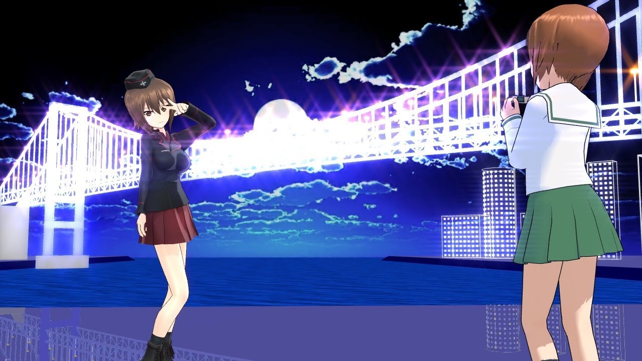 【MMDガルパン】西住　まほ　DEEP BLUE TOWNへおいでよ　720p40fps