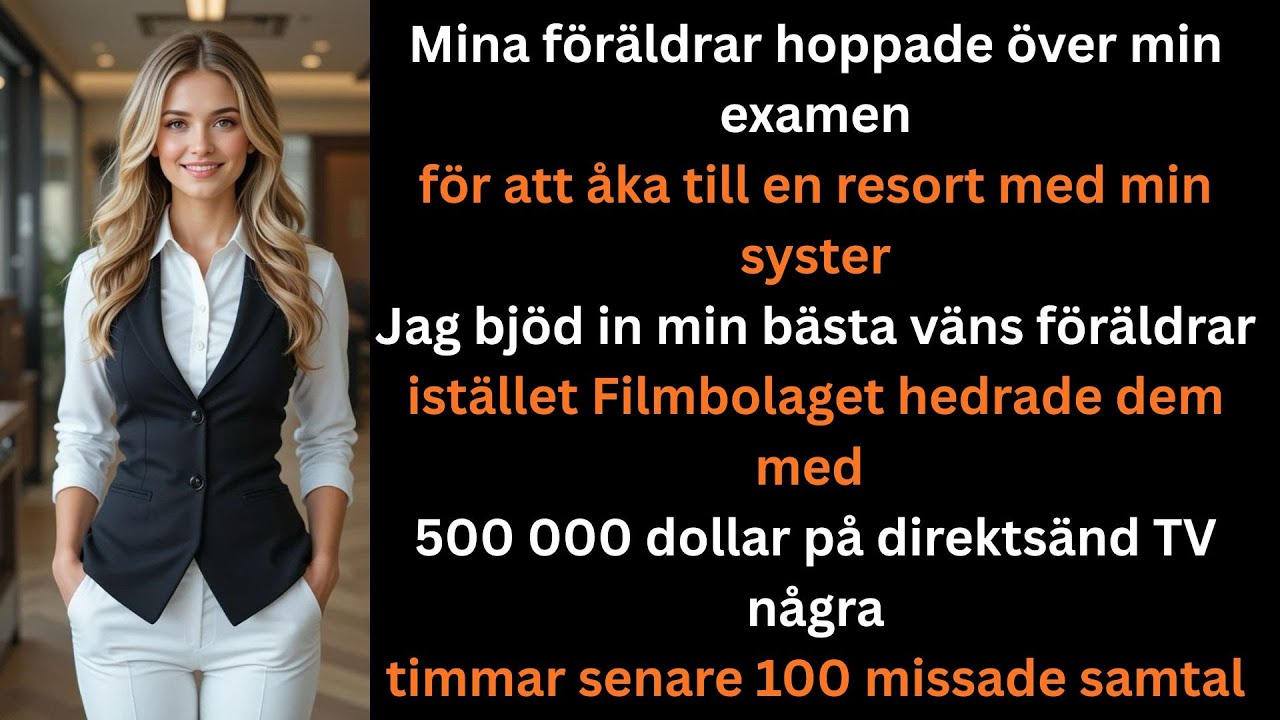 Mina f&ouml;r&auml;ldrar skippade min examen f&ouml;r semester med min syster  s&aring; gav jag $500K till andra