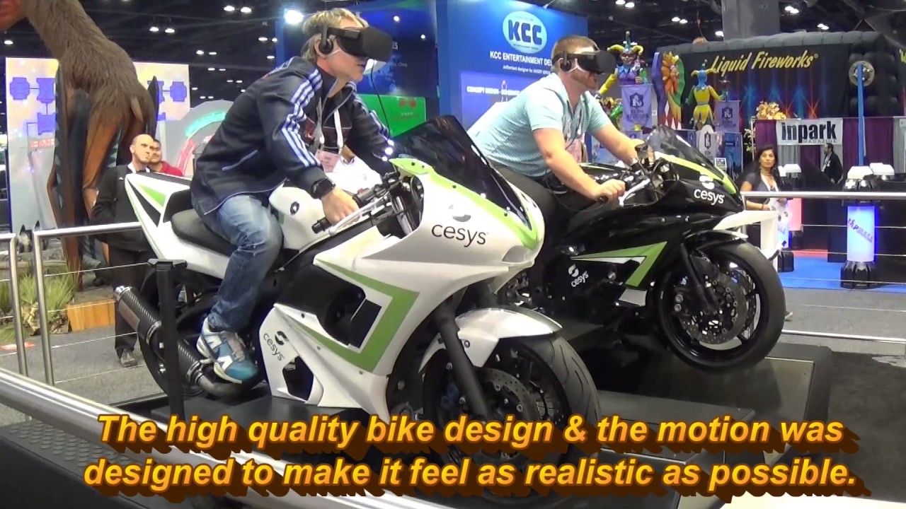 Motorbike VR Professional Simulator (Cesys) @ IAAPA 2016