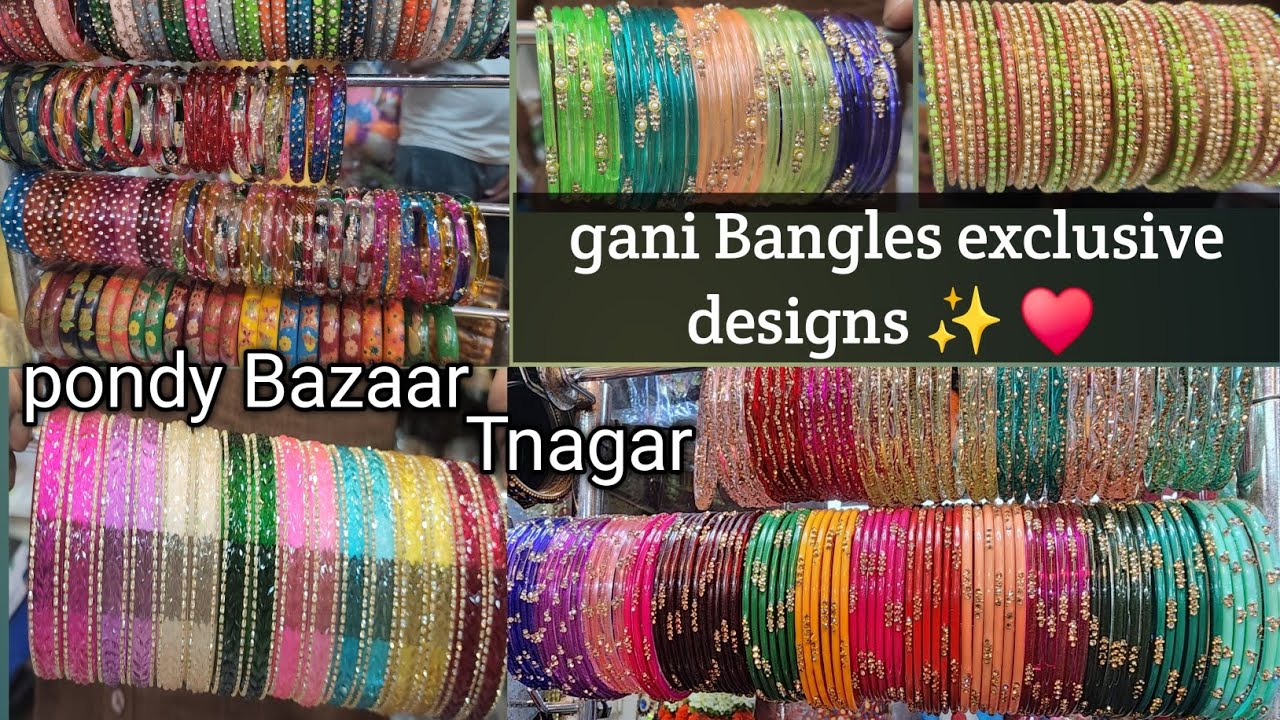 From 80rs 😍Raindrop Bangles Tnagar Pondy Bazaar Trending 🌈 வானவில் வளையல்கள் deepm special 🎁#bangles