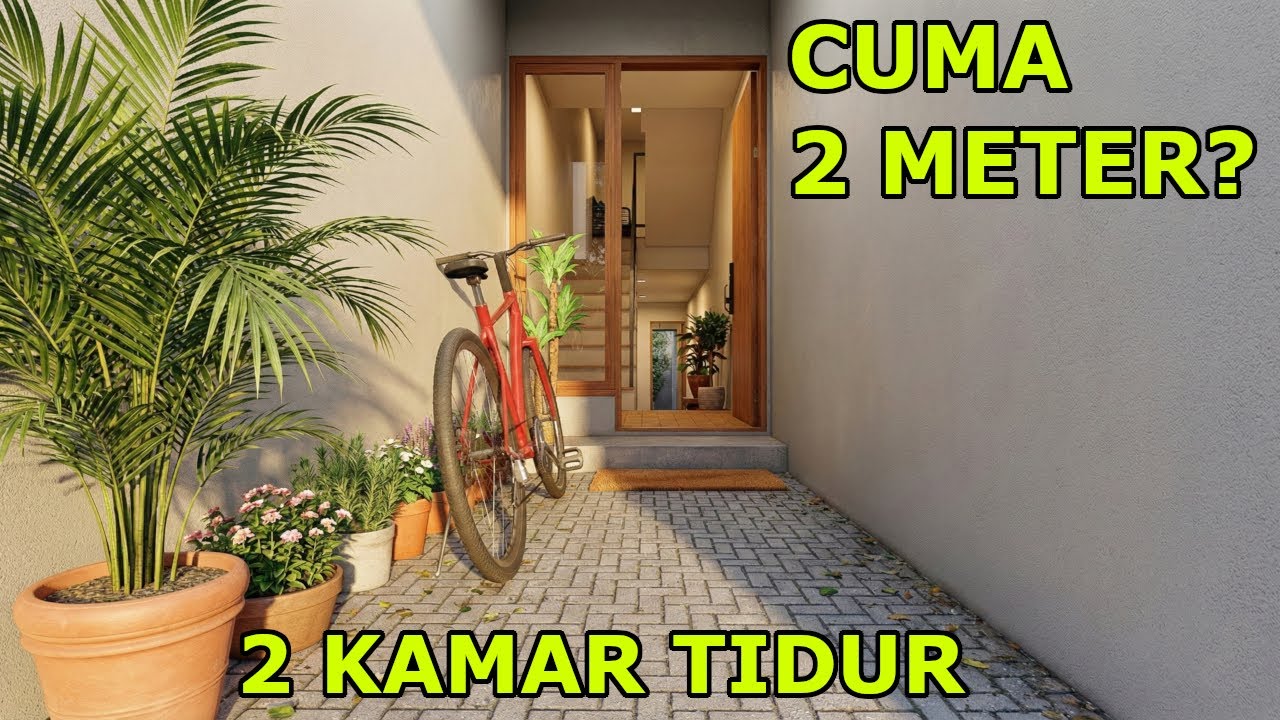 LEBAR CUMA 2 METER? Tetangga Ketawa, Pas Masuk Auto Melongo! (Ada Rooftop!)