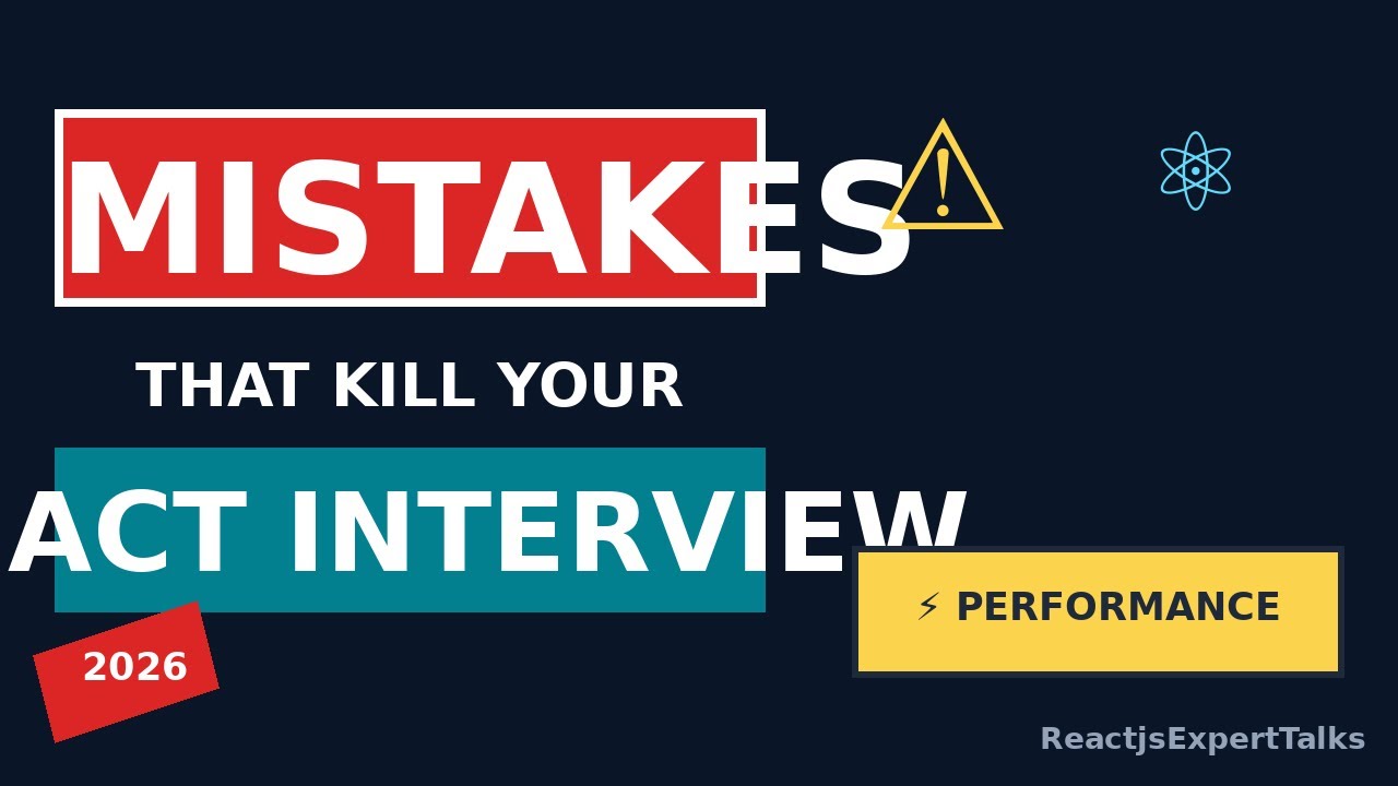 ReactJS  Interview Mistakes || 3 years || Performance interview || code with harry