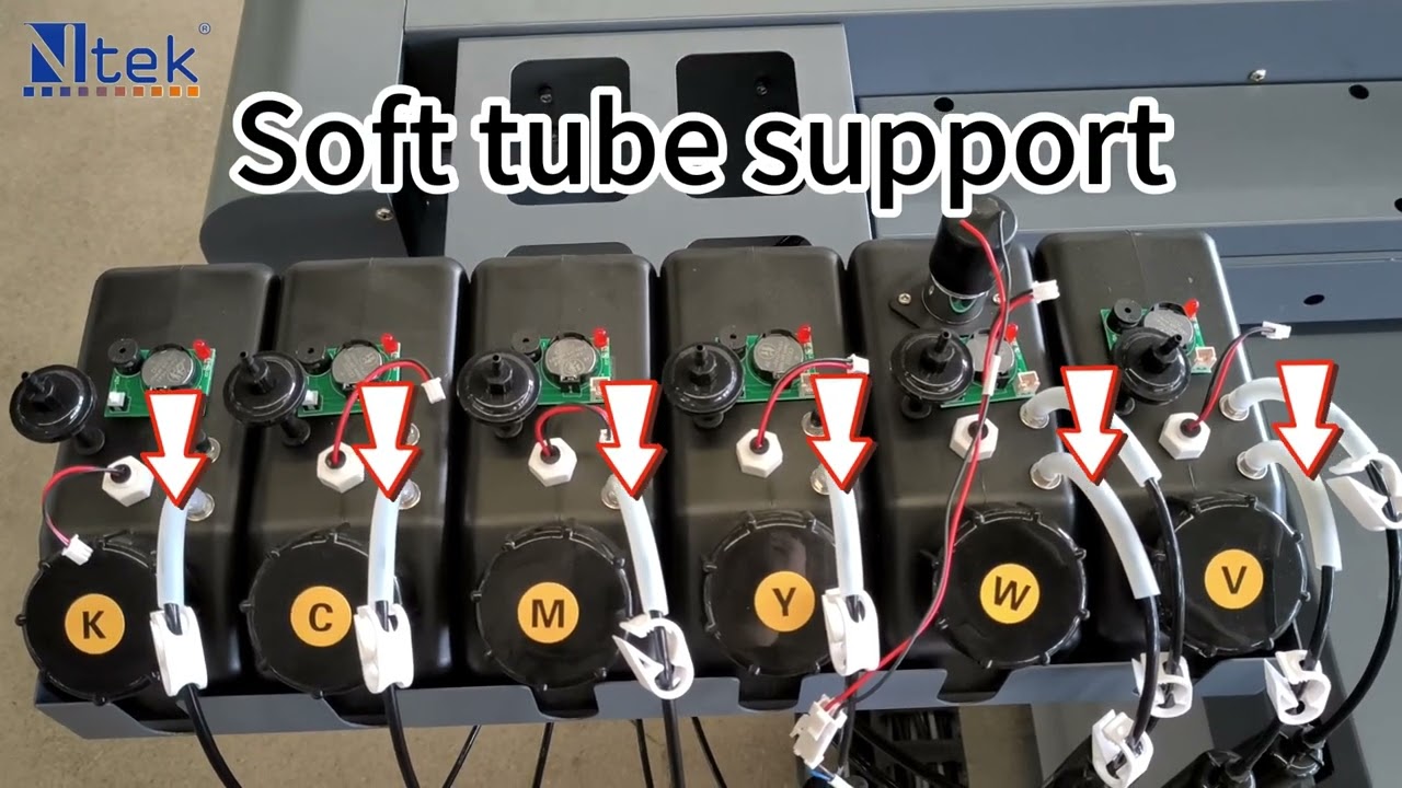 Ntek 6090 UV flatbed printer with rotary device