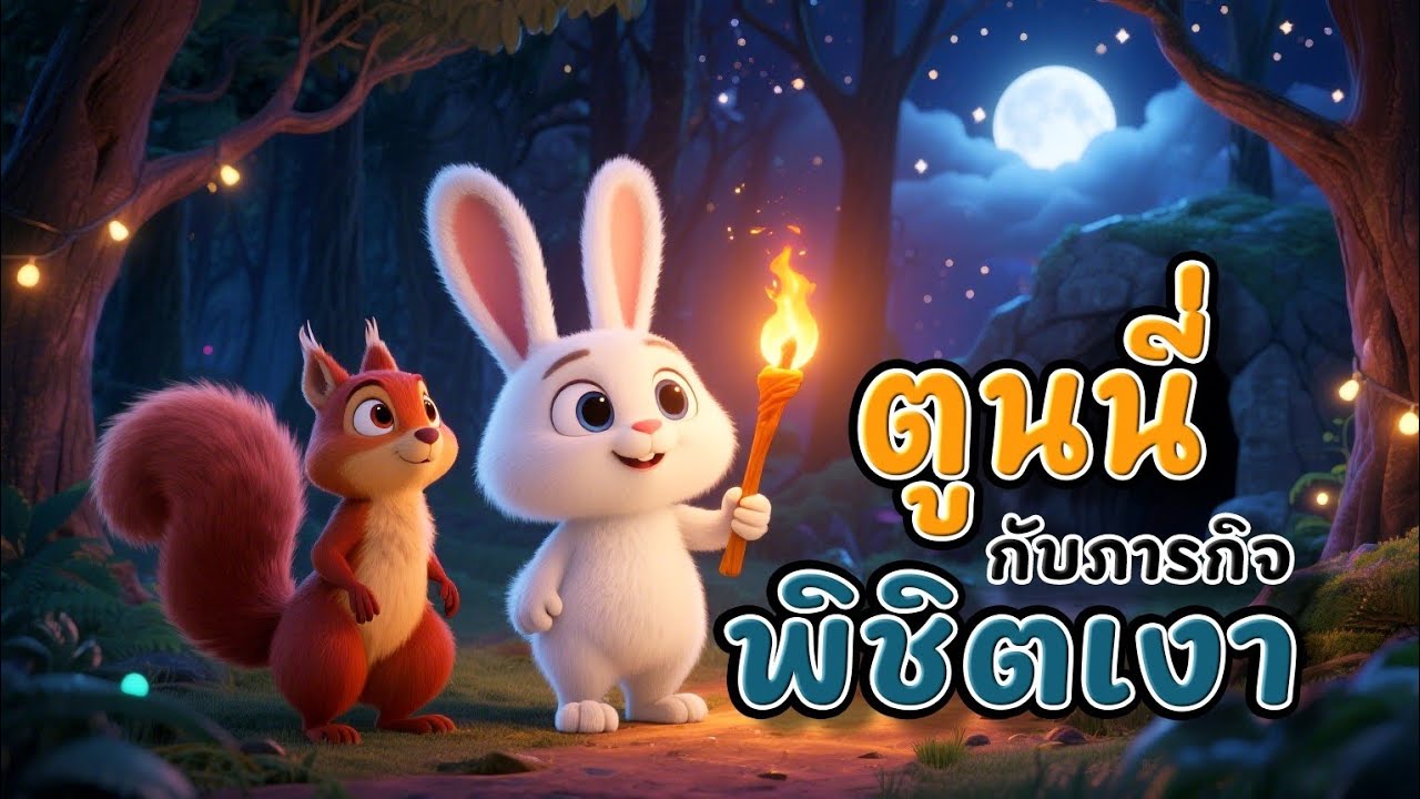 ภารกิจลับ! กระต่าย กลัวจะปราบเงา ยักษ์สำเร็จไหม? | นิทานก่อนนอน สำหรับเด็ก