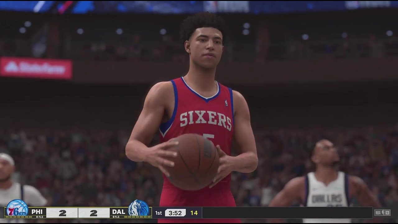 NBA 2K25-Online Head To Head (Mavs vs. Philly) You Live By The 3 You Die By The 3