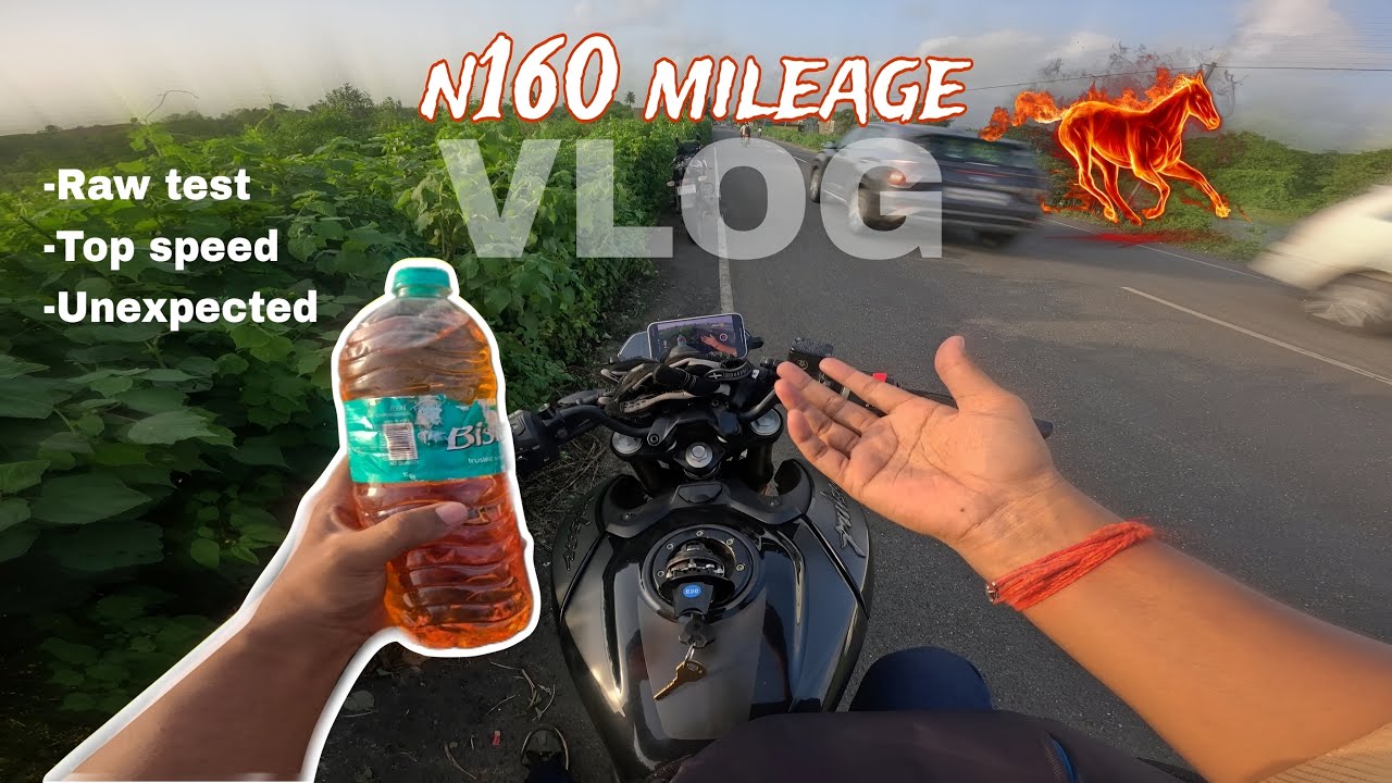 Bajaj Pulsar N160 Mileage Test ⛽️ | kitna deti hai? | Top speed check | ratan singh rides