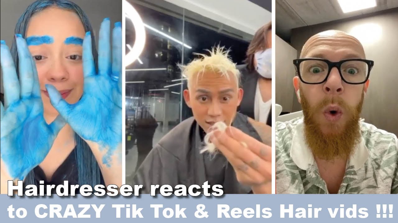 Hairdresser REACTS to the Most CRAZY TikTok & Reels Hair Videos!