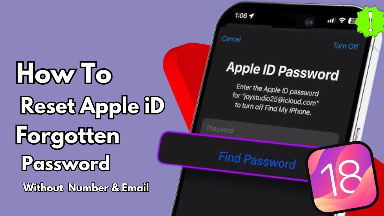 (IOS 18) Reset Apple iD Password iF You Forgot iT! How To Reset Apple iD Password ! Recover Apple iD