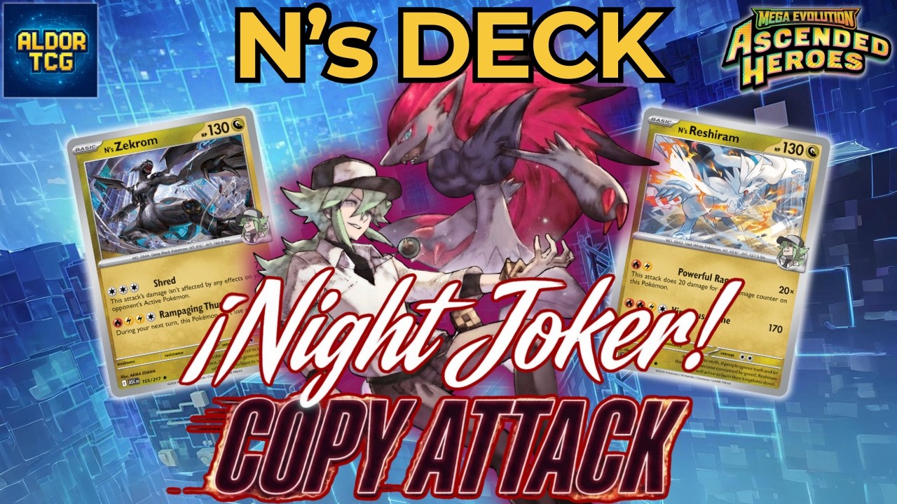 El NUEVO deck N’s ZOROARK EX 👑 ¡Copia cualquier ataque! 🎭 Ascended Heroes 🎭 Pokemon TCG Live Replays