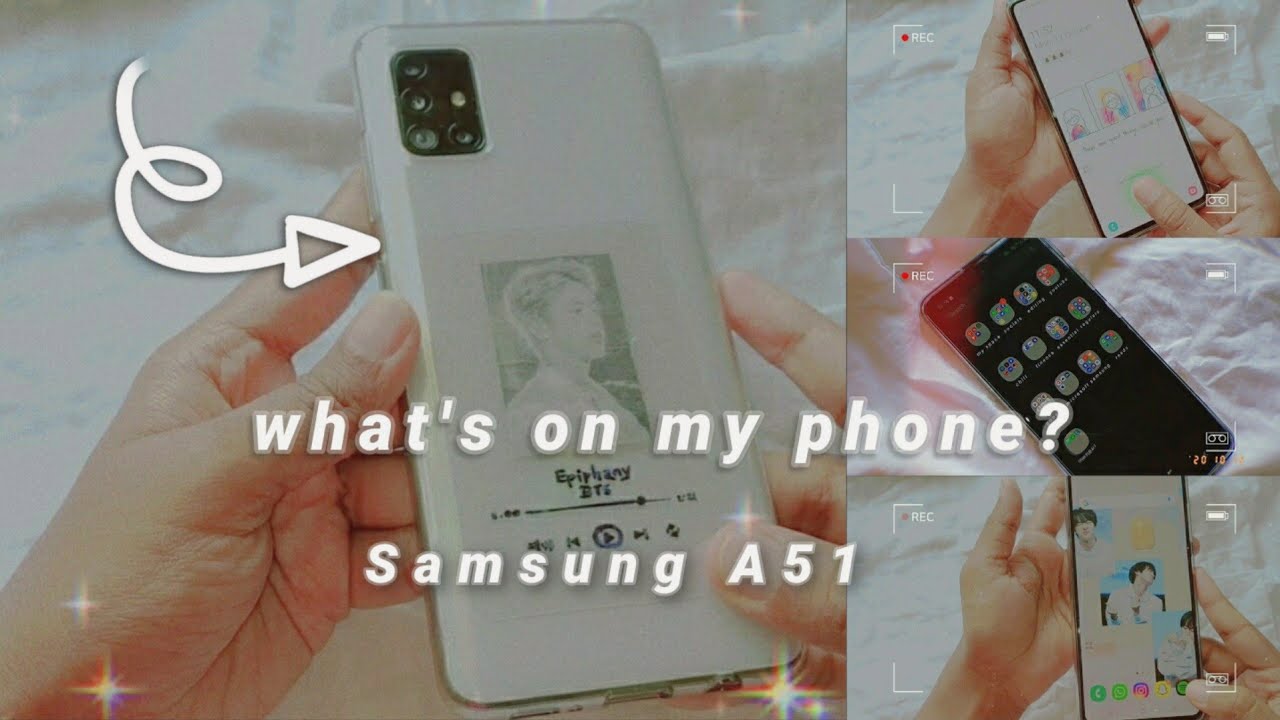 what's on my phone with bts ( android edition  - Samsung A51 ) + tips for aesthetic phone