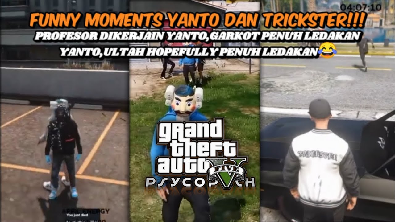 FUNNY MOMENTS YANTO DAN TRICKSTER PART 4 ‼️ NGAKAK KOCAK 😂🤣 || GTA-V ROLEPLAY INDONESIA #hopefully
