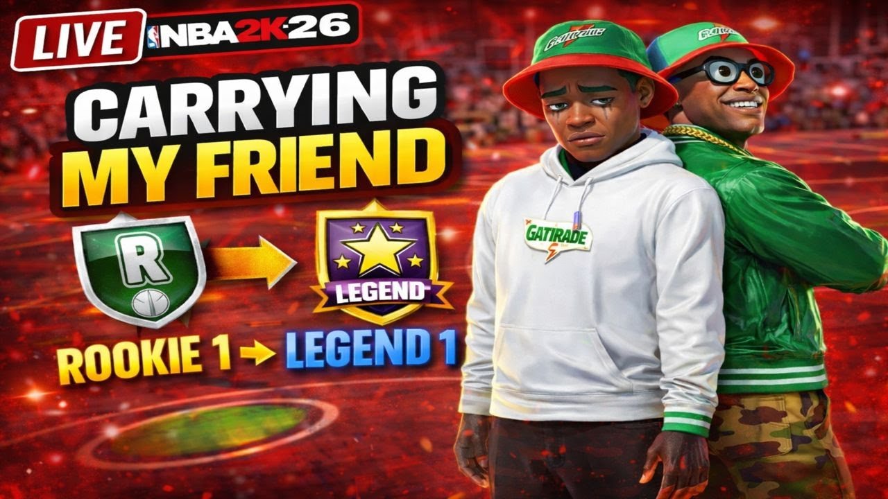 CARRYING MY FRIEND FROM ROOKIE 1 ➜ LEGEND 1 😤 | NBA 2K26 LIVE