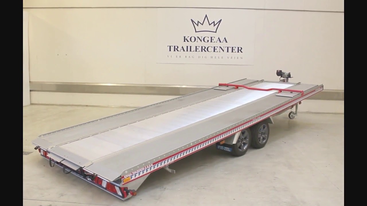 Fit-Zel EuroTrans med el-tip, alubund og MEGET mere. Specialbygget autotrailer