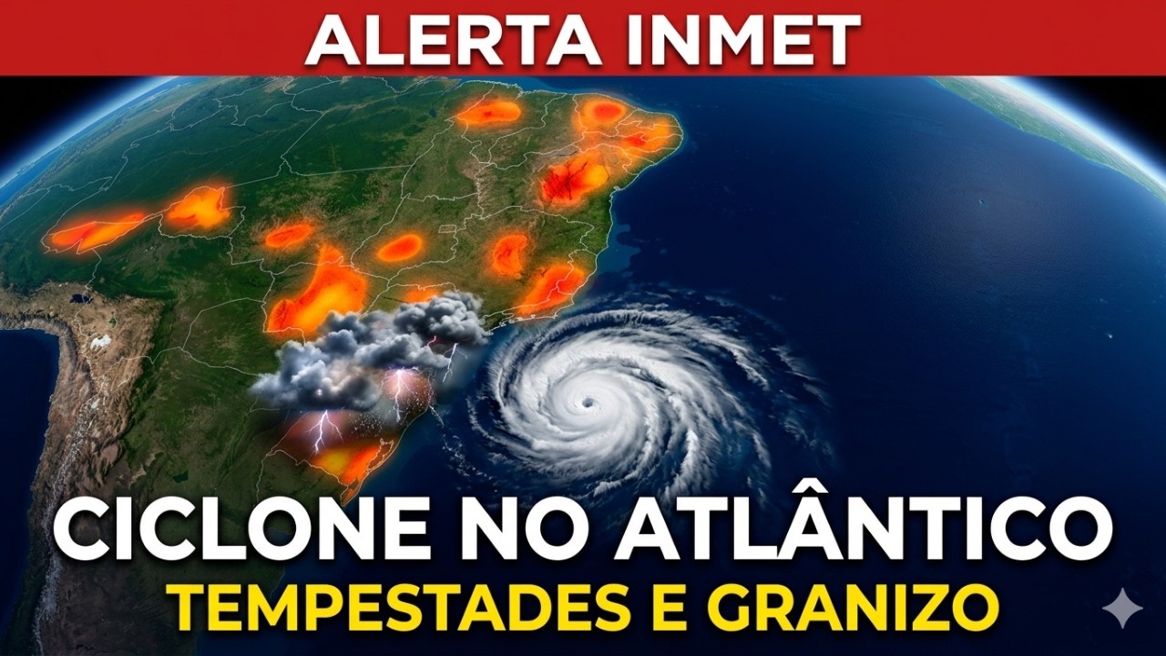 Ciclone no Atlântico, granizo e chuvas fortes: previsão do tempo para quarta (18)