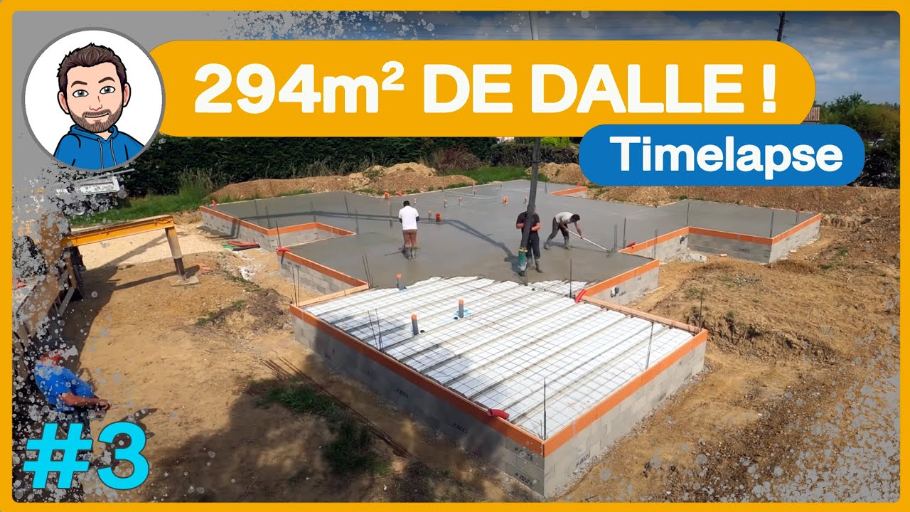 VIDE SANITAIRE et PLANCHER HOURDIS - On coule la dalle béton