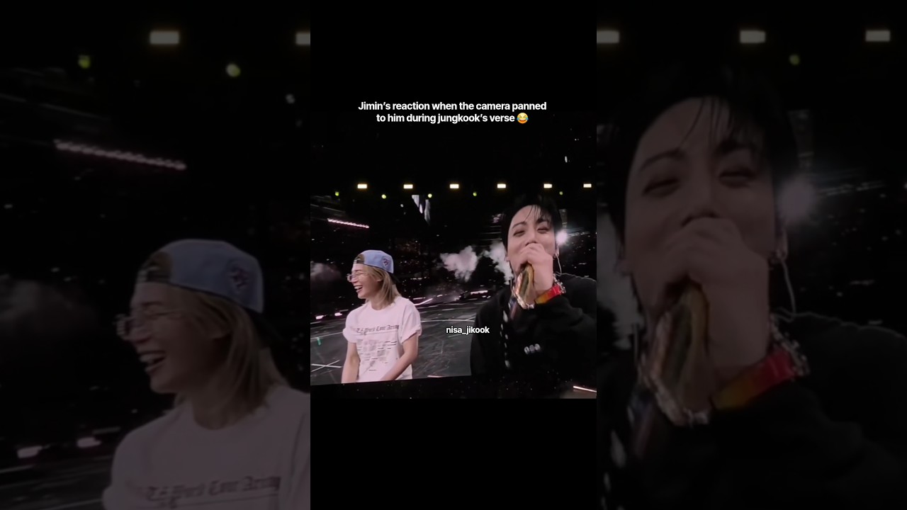 That Camera Pan to Jimin During Jungkook&rsquo;s Verse 😂 #jikook #kookmin #jungkook #jimin #jikookmoments
