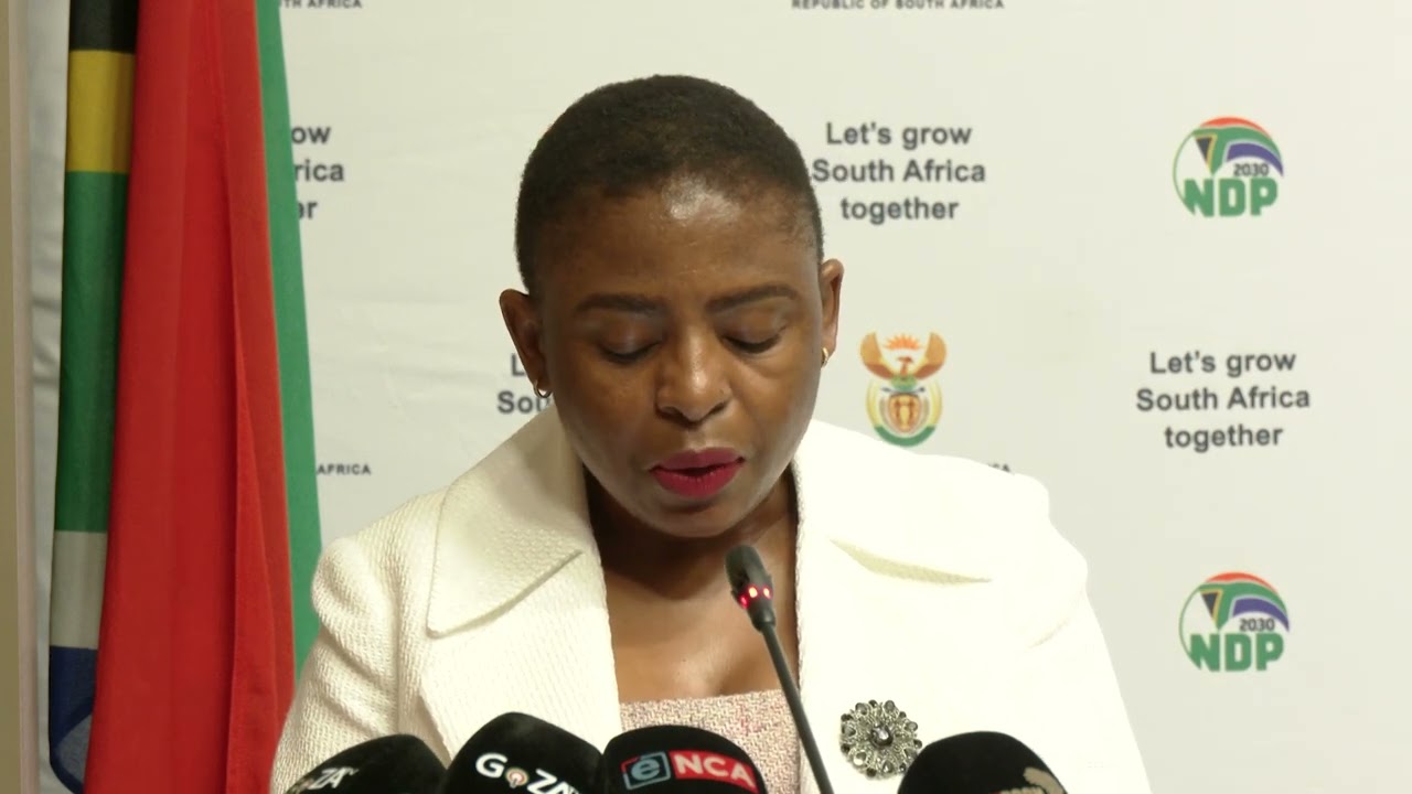 Minister Khumbudzo Ntshavheni briefs media on outcomes of Cabinet meeting #PostCabinet #GovZAUpdates