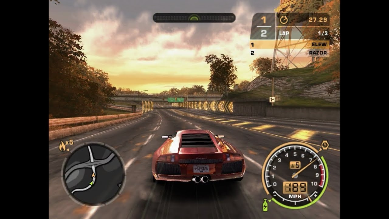 Ps2 - Need For Speed Most Wanted Black Edition - Walkthrough Part 2/3 -  Blacklist 5 to 1