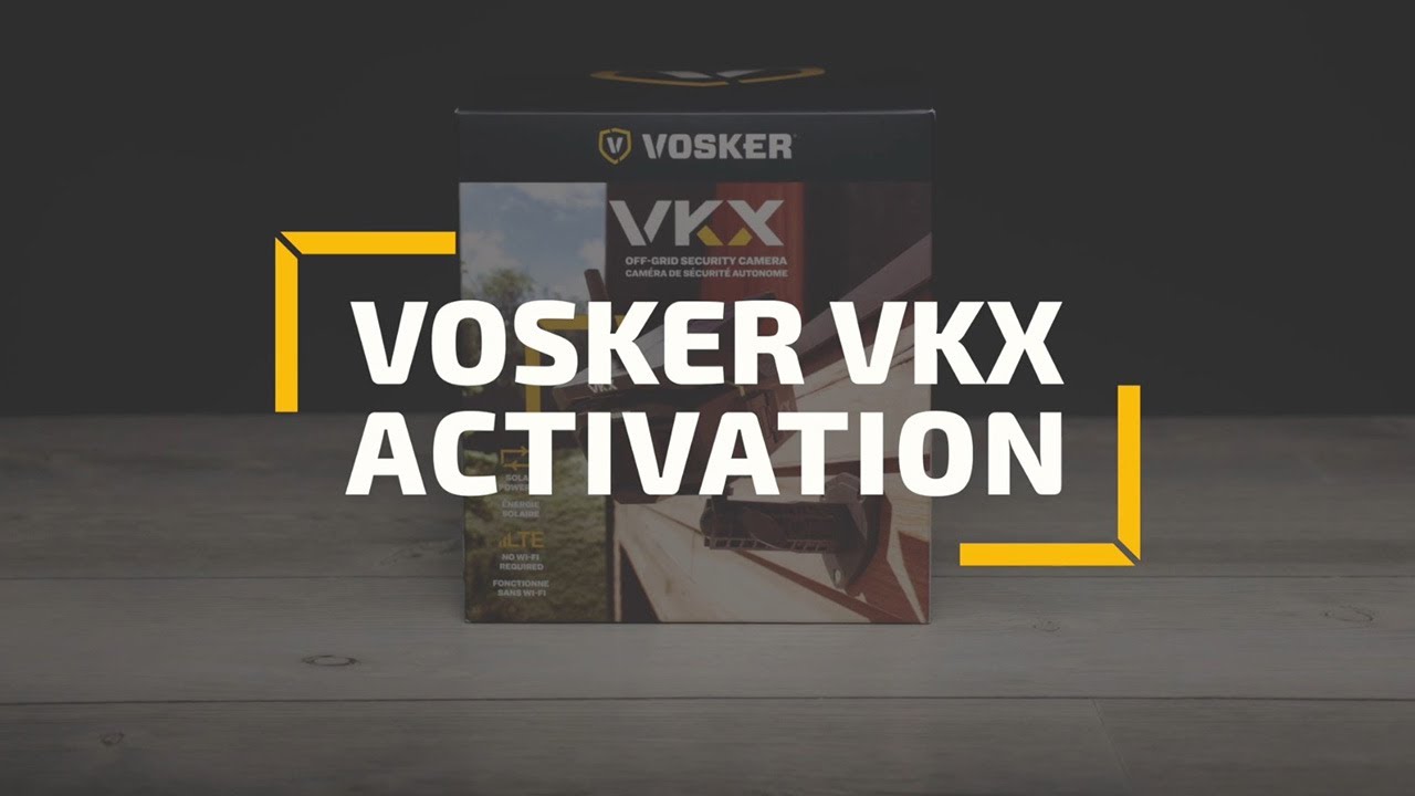 VOSKER VKX - How to ACTIVATE and INSTALL your new outdoor cellular security camera
