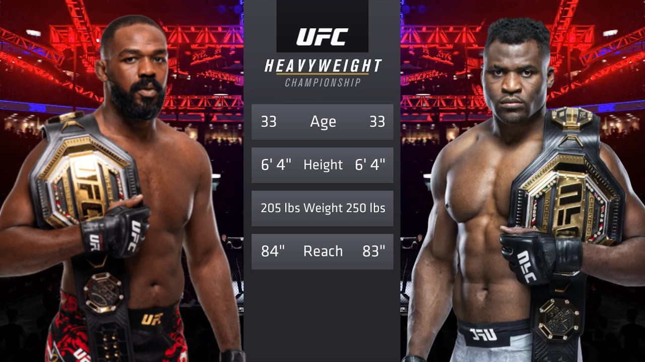 Jon Jones vs Francis Ngannou Full Fight - UFC 4 Fight Of The Night