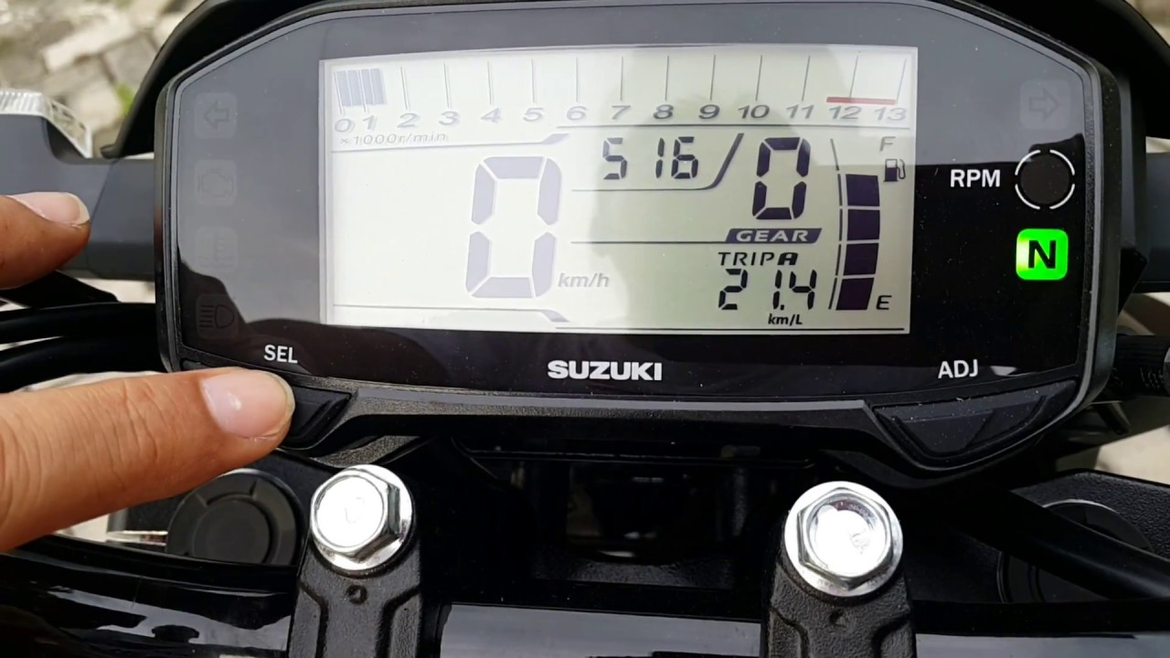 Cara seting jam di speedometer Suzuki GSXS/R-150