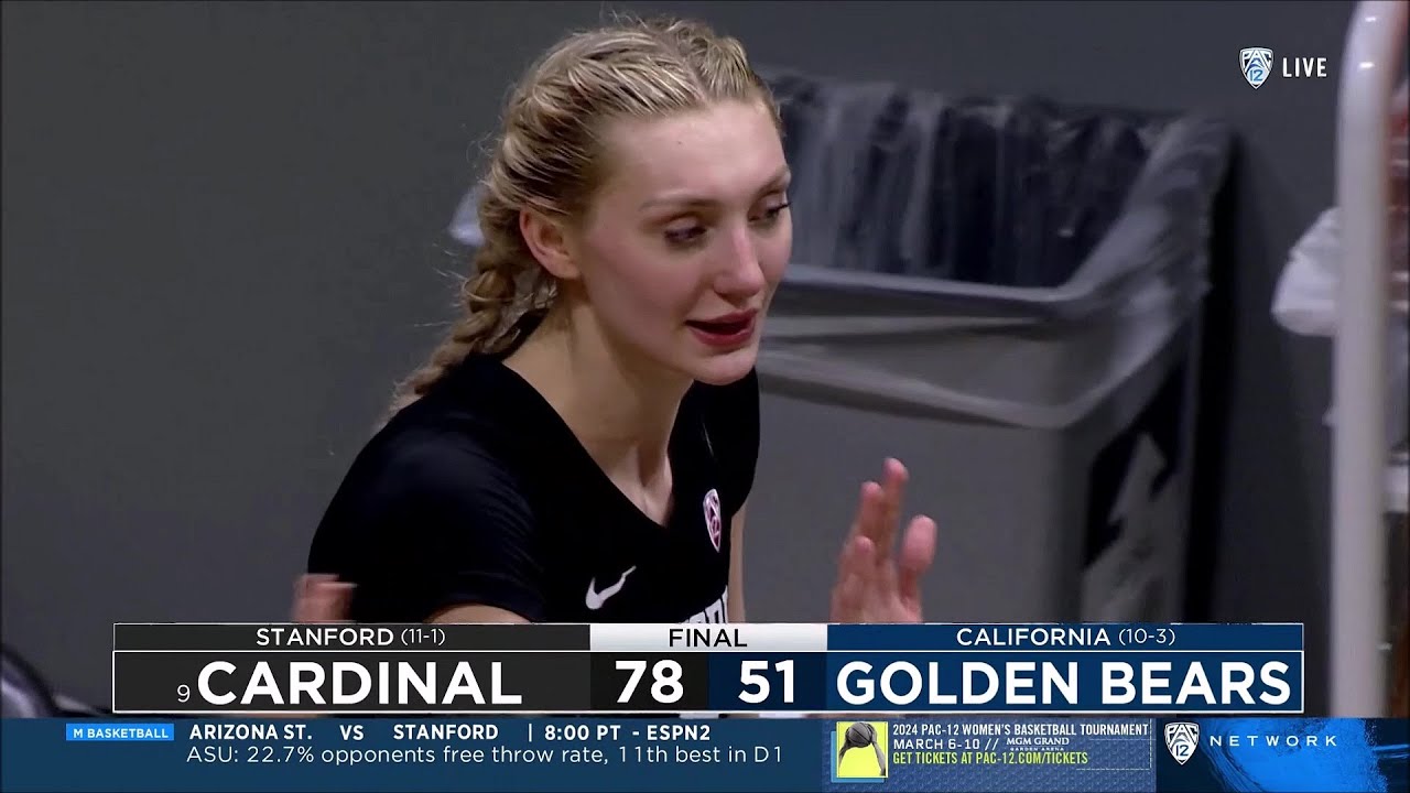 🔥 Cameron Brink Highlights in #9 Stanford Cardinal's win vs California Golden Bears