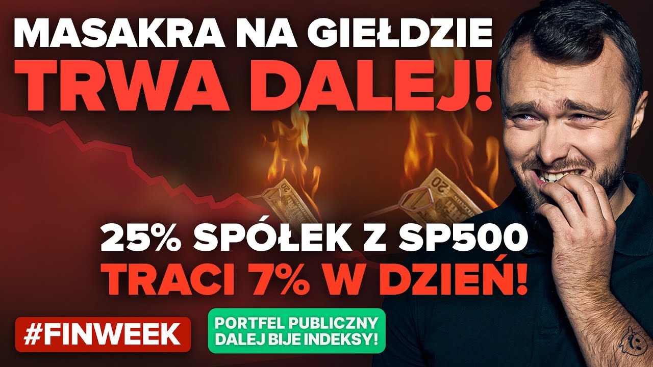 Panika na Wall Street dalej trwa. Rzeź pod powierzchnią indeksów - ponad 100 spółek spada po 7%!
