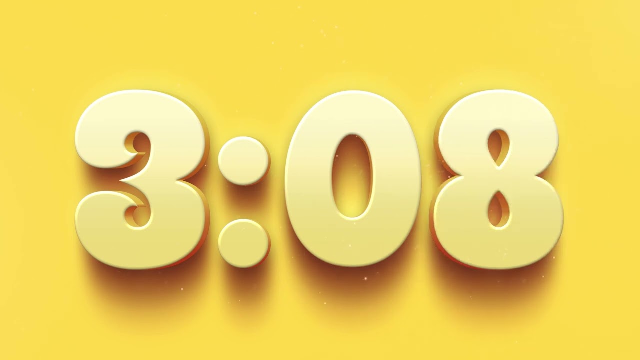 5 Minute Countdown - Chill Elegant Yellow Timer