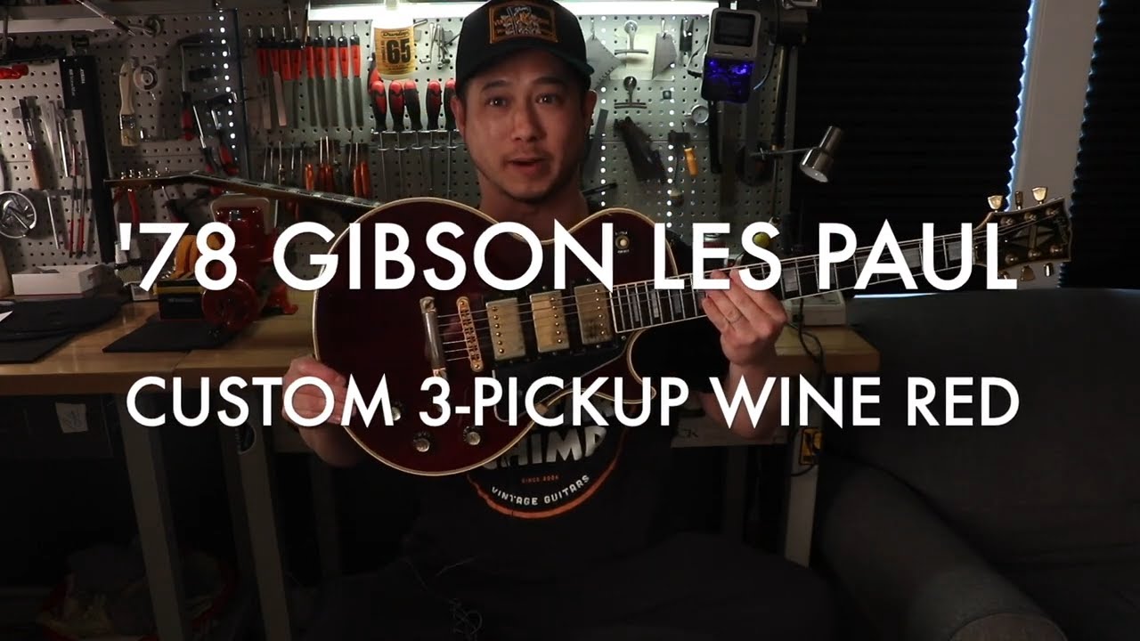 '78 Gibson Les Paul Custom 3 Pickup Wine Red | Review & Demo