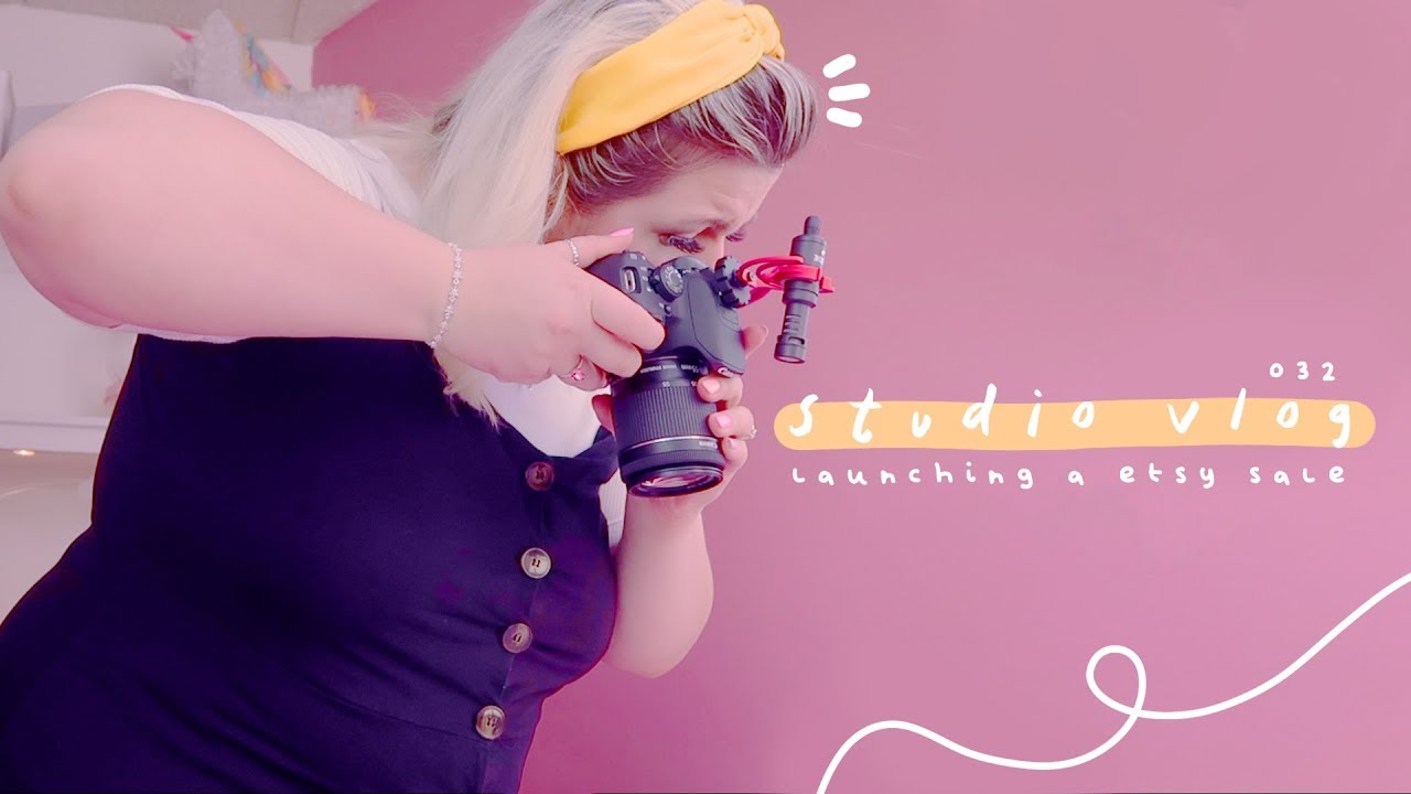 STUDIO VLOG 032 | Launching a Etsy Sale & New Summer Stickers