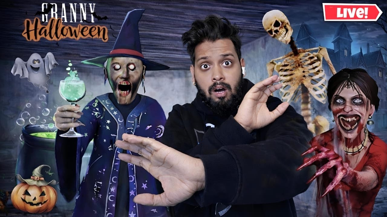 AAO GRANNY KHELE || GRANNY LIVE HORROR GAMEPLAY VIDEO #1 #granny #shorts #shortslive #horrorgame