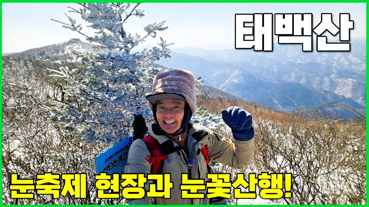 태백산 눈꽃산행! 겨울 끝팥왕~ 태백 눈축제 현장까지 일석이조 [당골광장 코스]