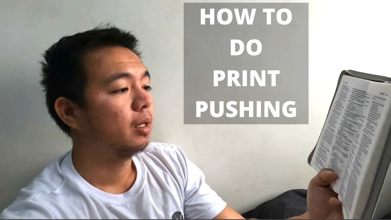 How To Improve Your Eyesight using PRINT PUSHING